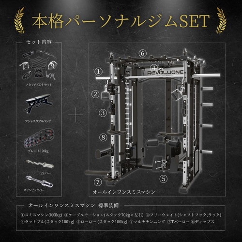 REVOLUONE（レボルワン）のスミスマシンの特徴や口コミを紹介